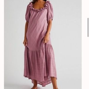Free people purple midi dress